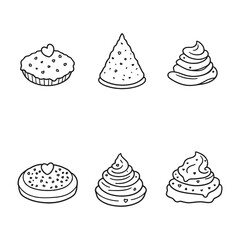 simple funnel cake vector art design for creative projects