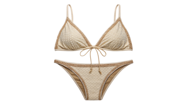 simple bikini isolated on white background