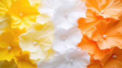 Obraz premium Floral pattern with layers of pastel-colored flowers