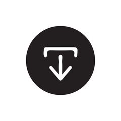 Up and down download icon, Downloading sign.. Vector Illustration Eps 10