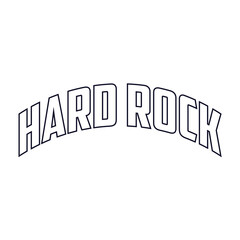 hard rock typography design vector, for t-shirt, poster and other uses