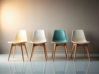 Minimalist Chair Set Photography: Modern Furniture, Simple Design, Clean Lines, Stylish Seating, Interior Design, Home Decor,  Studio Shot,  Aesthetic Chairs,  Elegant Chairs,  Contemporary Chairs