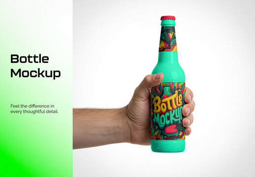 Ceramic Drink Bottle Mockup
