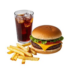 Burger And French Fries,  Generative AI	