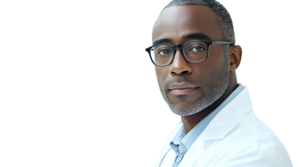 Professional Generative AI Illustration of Serious African American