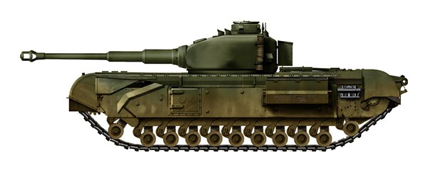 Alternative tank Churchill II with 88mm KwK 36 gun © Tikros