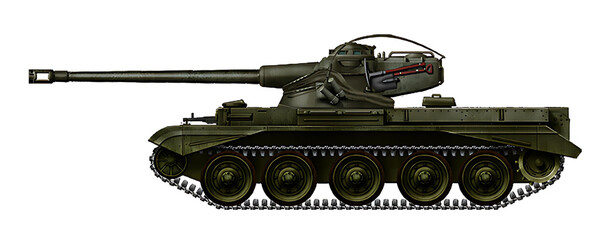 Alternative tank Cromwell with AMX-13 turret © Tikros