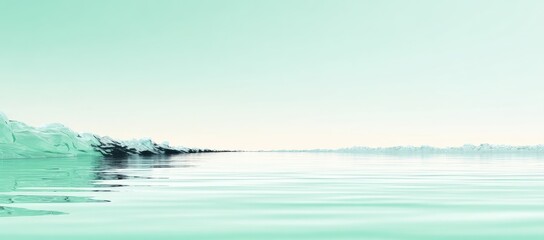 Pastel Ice Landscape