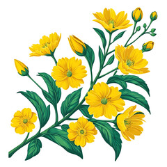 bouquet of yellow flowers