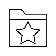 folder line icon