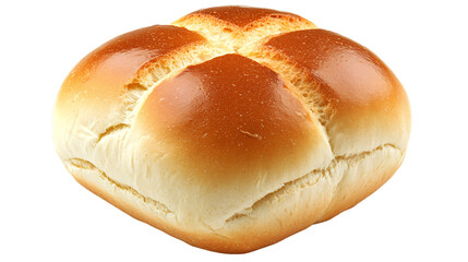 Healthy Round Loaf Bread on Transparent Background for Nutrition and Wellness Concept