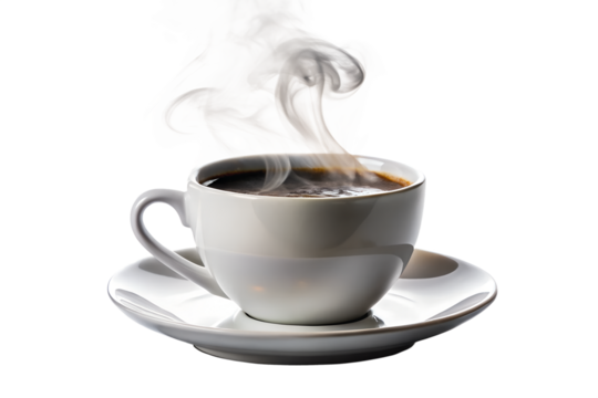 Coffee Cup with Rising Steam