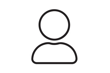 Minimalist Avatar Icon: Clean and minimalist illustration of a person, perfect for profile representation.