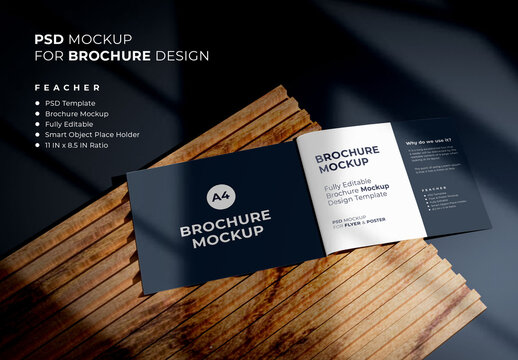 Landscape Brochure Design Mockup