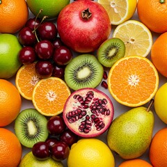 Assorted Fresh Fruits – Colorful and Healthy Natural Food