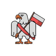 18.eps"In this artwork, different animals and birds are holding flags in their hands and wings, symbolizing courage, strength, and unity. Each creature proudly carries a flag, representing leadership,