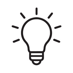 Illuminating Idea: A single lightbulb radiating bright ideas, symbolic of creativity and innovative concepts.