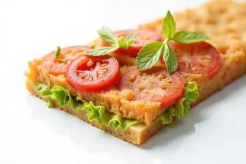 Close-up view of a colorful flap, cleanly isolated on white , tone, asset, color