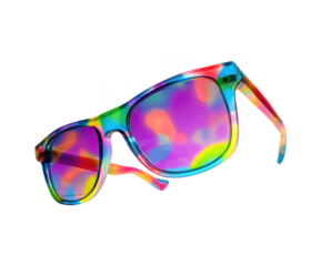 Colorful Retro Festival Sunglasses with Funky Design