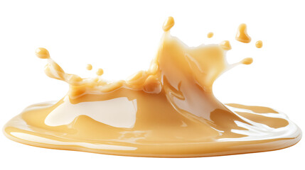 Fresh Splash of Milk or Cream on Transparent Background - Professional Food Photography