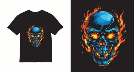 Graffiti skull graphic vector t-shirt design