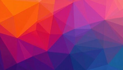 Abstract geometric shapes, vibrant orange and purple gradient , energy, wallpaper
