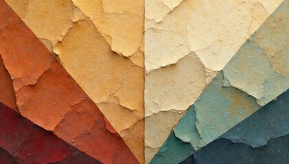 Geometric tapestry wallpaper, muted earth tones, subtle texture, texture, sophisticated, art