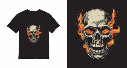 Graffiti skull graphic vector t-shirt design