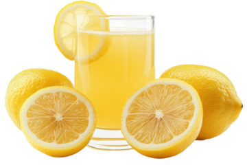 Refreshing homemade lemonade with juicy lemons perfect summer drink Bright vibrant image