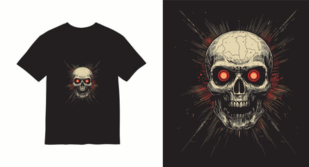 Graffiti skull graphic vector t-shirt design