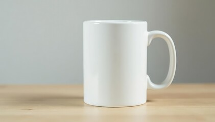 Obraz premium Classic white mug, clean lines, perfect for branding , mug, tea, bright