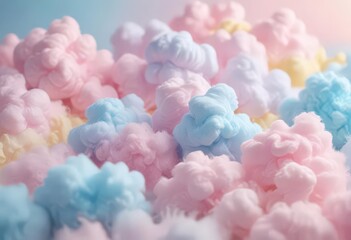 Dreamy pastel pink blue yellow gradient  Soft, blurred cotton candy texture , mood, vibe