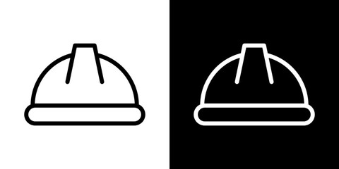 Hard hat icon vector, illustration logo template in trendy style