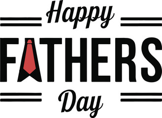 Happy fathers day logo badge sticker vector on white background