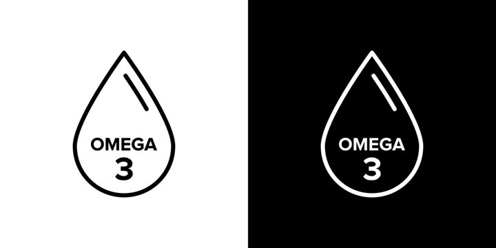 Omega icon vector, illustration logo template in trendy style