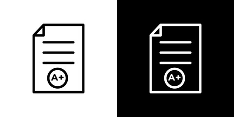 Report card icon vector, illustration logo template in trendy style