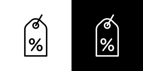 Discount tag icon vector, illustration logo template in trendy style