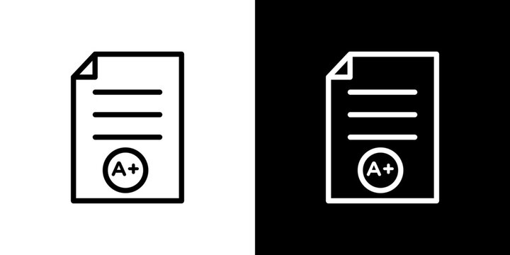 Report card icon vector, illustration logo template in trendy style - Powered by Adobe