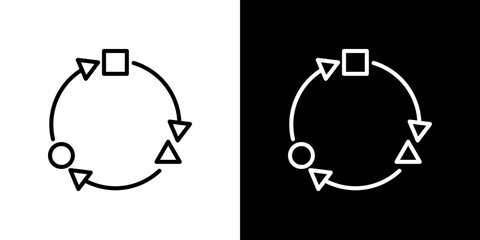 Adaptation icon vector, illustration logo template in trendy style