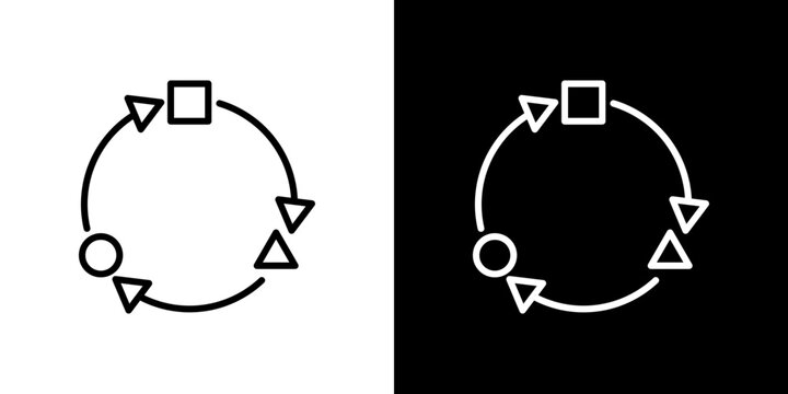 Adaptation icon vector, illustration logo template in trendy style