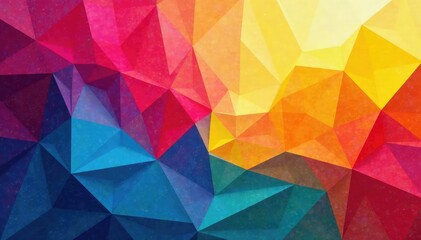 Obraz premium Geometric abstract shapes, vibrant color blocks, graphic, background
