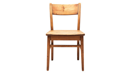 Elegant Wooden Chair Isolated on Transparent Background for Interior Design Projects