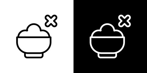 Lack of appetite icon vector, illustration logo template in trendy style