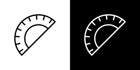 Protractor icon vector, illustration logo template in trendy style