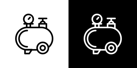 Air compressor icon vector, illustration logo template in trendy style