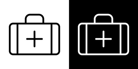 Obraz premium First aid icon vector, illustration logo template in trendy style