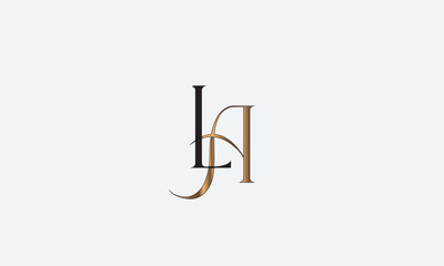 LA, AL , A , L , Abstract Letters Logo Monogram	
