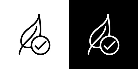 Hypoallergenic tested icon vector, illustration logo template in trendy style © Pop