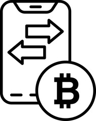 Blockchain Code Vector Icon Stock Illustration