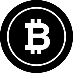 Bitcoin Coin Vector Icon Stock Illustration